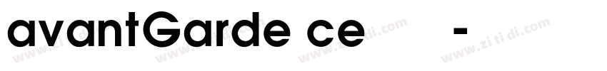 avantGarde ce粗体字体字体转换